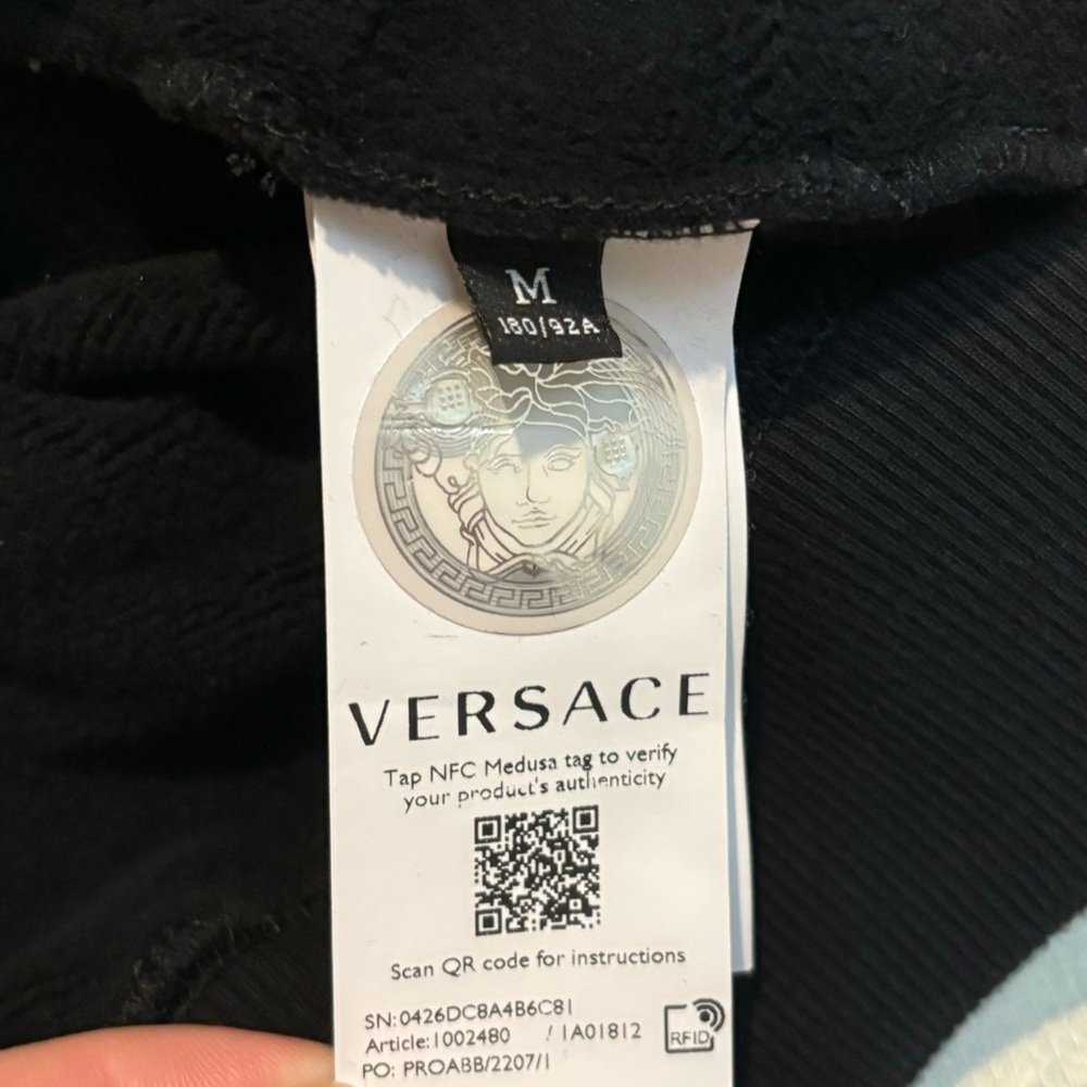 Versace Runway Multiprint Spellout Sweatshirt - image 4